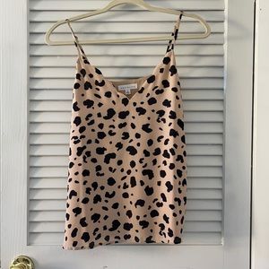 Socialite leopard cami with adjustable straps (S)